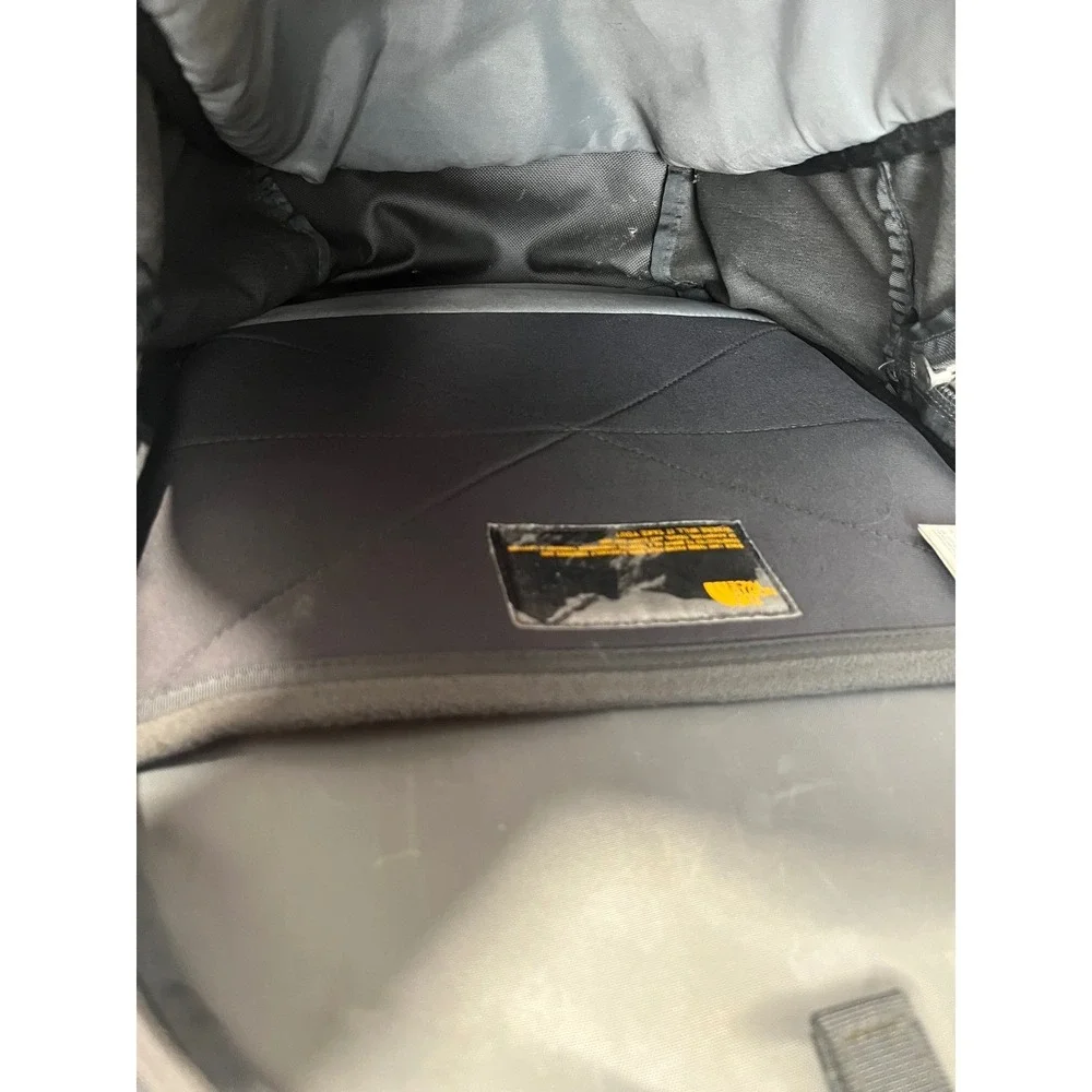 The North Face Borealis Backpack Heather Gray Magenta Trim Laptop Hiking Bag